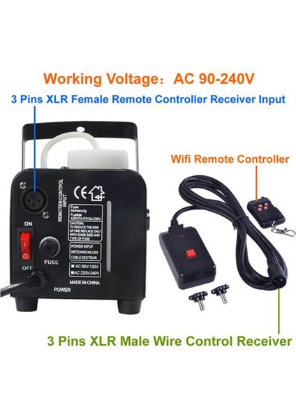 Adet 90-240VAC 2 In 1 Kablosuz Uzaktan Kumanda 3 Pin Xlr Duman Makinesi Parti Dj Sahne Aydınlatma Efekti Atmosfer (Yurt Dışından) modelleri