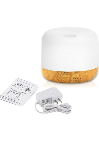 500 ml Ultrasonik Hava Nemlendirici Işık Uçucu Yağ Difüzör Ev Arıtma Anyon Mist Maker LED Lamba ile Abd Tak Beyaz (Yurt Dışından)