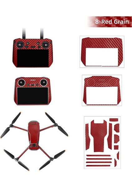 3 Rc Pro Için Çıkartma Kaplaması Vinil Wrap Film Uzaktan Kumanda Vücut Koruyucu Etiket Ceket, Mavi A (Yurt Dışından)