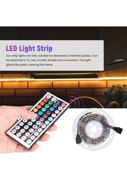 20M Rgb Işık 3528 1200LED Esnek LED Işık Şeridi, Yatak Odası Cadılar Bayramı Noel Için 44 Anahtar Uzaktan Kumandalı (Yurt Dışından)