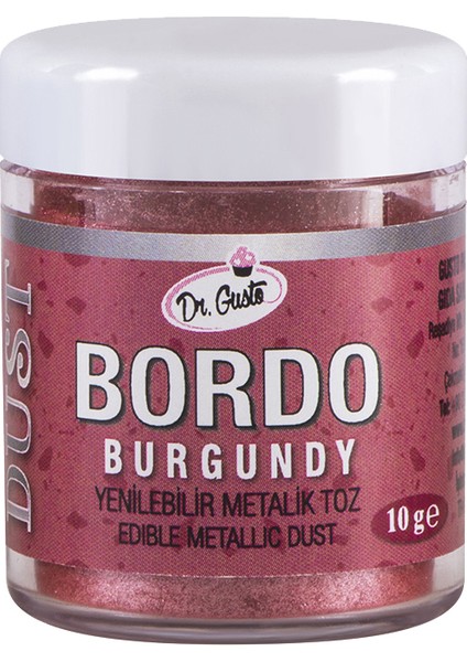 Metalik Toz 10 gr Bordo