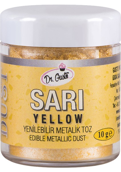 Metalik Toz 10 gr Sarı