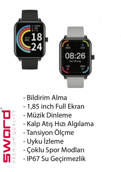Carreer SW21V Pro Akıllı Saat (Ithalatçı Garantili)