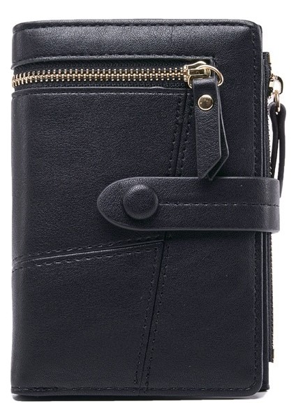 Kadın Kısa Cüzdan Fermuarlı Katlanır Bozuk Para Cüzdanı (Yurt Dışından)