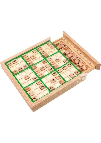 Ahşap Dört Altı Dokuz Saray Sudoku Satranç Oyuncak Bulmaca (Yurt Dışından)