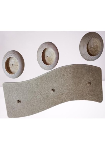 Hobi Adn Dekoratif Mumluk Ahşap Mdf Ham Cnc Kesim 3lü El Yapım