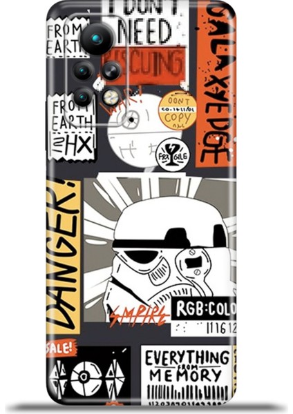 Infinix Note 11 Pro Kılıf Esnek Silikon Kamera Koruma 4K Desenli Özel Tasarım - Yıldız Savaşları