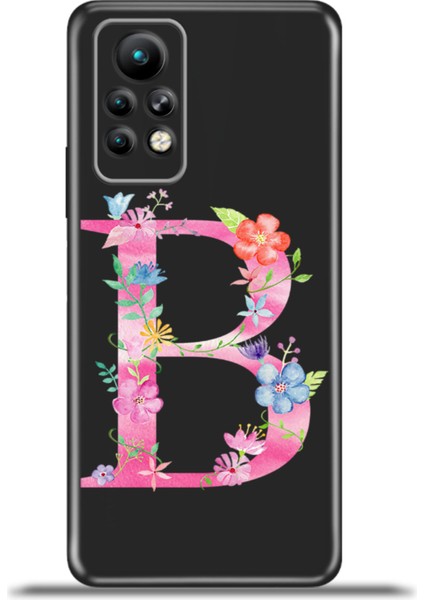 Infinix Note 11 Pro Kılıf Esnek Silikon Kamera Koruma Kişiye Özel Harfler Kai - B Harfi
