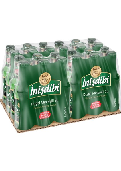 Inişdibi Maden Suyu 3 Koli (200 ml x 72 Şişe)