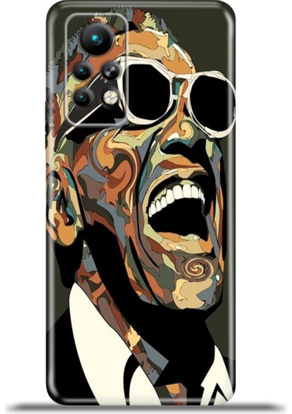 Infinix Note 11 Pro Kılıf Esnek Silikon Kamera Koruma 4K Desenli Özel Tasarım - Ray Charles