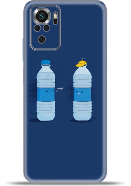 Xiaomi Poco M5S Kılıf Esnek Silikon Kamera Koruma 4K Desenli Özel Tasarım - Su Iç Dostum