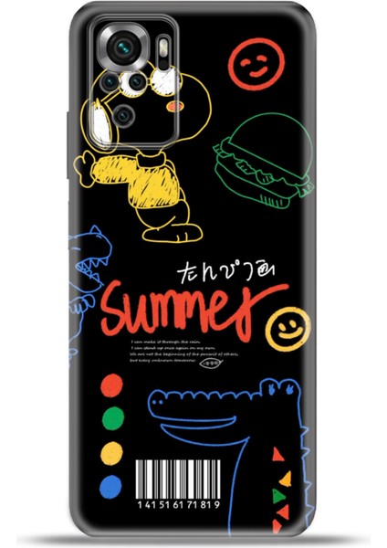 Xiaomi Poco M5S Kılıf Esnek Silikon Kamera Koruma 4K Desenli Özel Tasarım - Snoopy