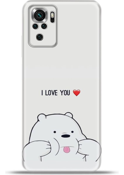 Xiaomi Poco M5S Kılıf Esnek Silikon Kamera Koruma 4K Desenli Özel Tasarım - Dear Bear