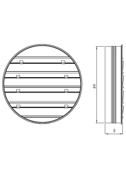 52 cm Basp 500 Rüzgarla Açılan Panjur