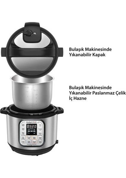 Duo Mini 7'si 1 Arada 3 L Paslanmaz Çelik Tencereli Buharlı Pişirici, Yoğurt Makinası fırsatları