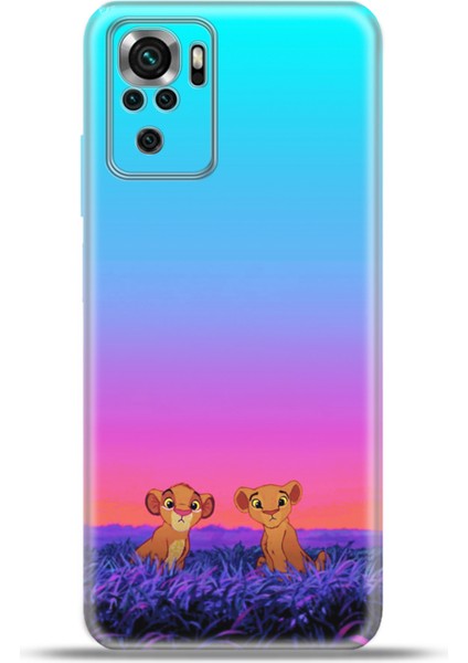 Xiaomi Poco M5S Kılıf Esnek Silikon Kamera Koruma 4K Desenli Özel Tasarım - Juniour Aslanlar