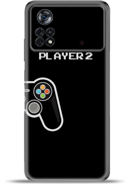 Xiaomi Poco X4 Pro Kılıf Esnek Silikon Kamera Koruma 4K Desenli Özel Tasarım - Player2