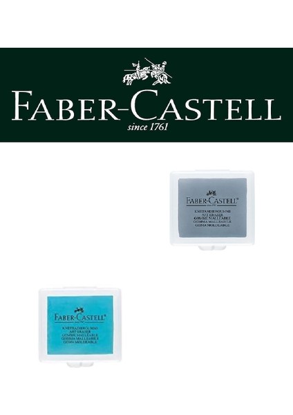 Hamur Silgi 2li (Mavi, Gri)