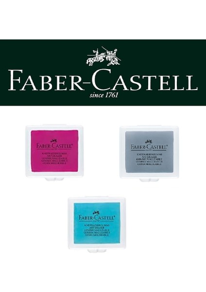 Hamur Silgi 3lü (Pembe, Mavi, Gri)