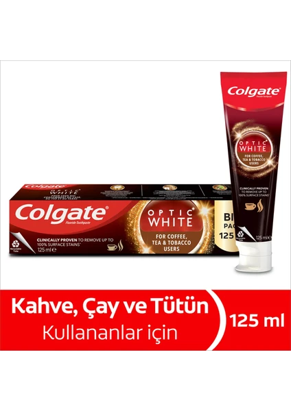 Optic White Kahve & Çay & Tütün Diş Macunu 125 ml