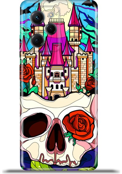 Xiaomi Poco X5 Pro Kılıf Esnek Silikon Kamera Koruma 4K Desenli Özel Tasarım - Perili Ev