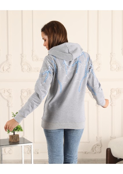 Espoirplus Şimşek Baskılı Unisex Sweatshirt indirimleri