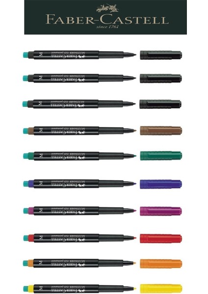 Permanent 10'lu M (Kalın Uç) Set