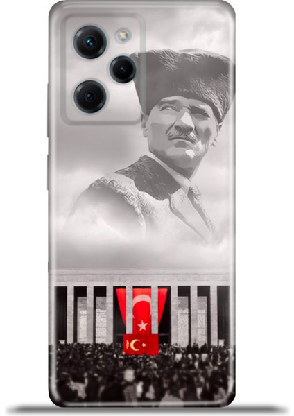 Xiaomi Poco X5 Pro Kılıf Esnek Silikon Kamera Koruma 4K Desenli Özel Tasarım - Gazi Mustafa