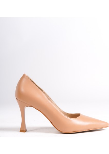 Hakiki Deri MB971-N Kadın İnce 9 cm Topuklu Nude Stiletto & Topuklu Ayakkabı fiyatları