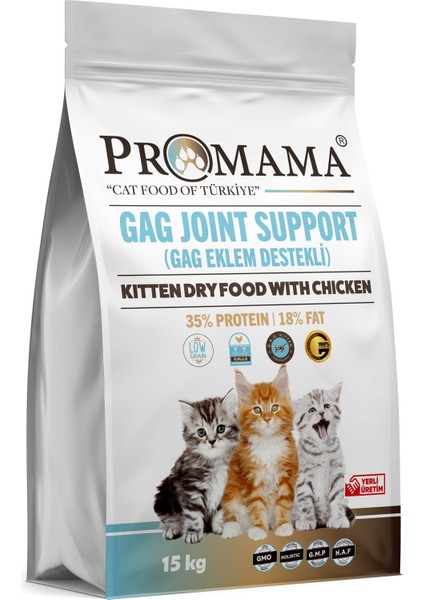 Tavuklu Eklemdestekli Yavru Kedi Maması 15 kg