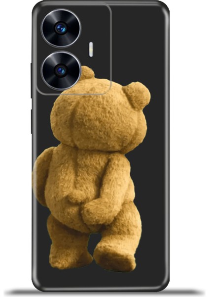 Realme C55 Kılıf Esnek Silikon Kamera Koruma 4K Desenli Özel Tasarım - Ted Funny