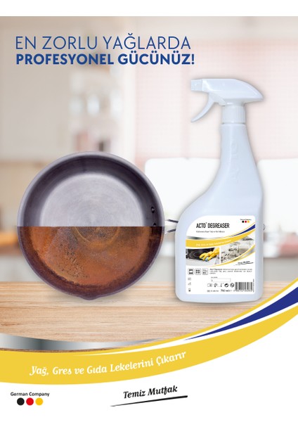 Degreaser 750 ml Kullanıma Hazır Yağ ve Kir Çözücü Etkili Formül modelleri
