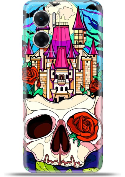 Xiaomi Redmi 10 5g Kılıf Esnek Silikon Kamera Koruma 4K Desenli Özel Tasarım - Perili Ev