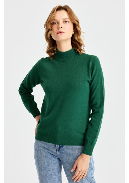 Kadın Yarım Balıkçı Yaka Klasik Bluz Ö.başı indirimleri