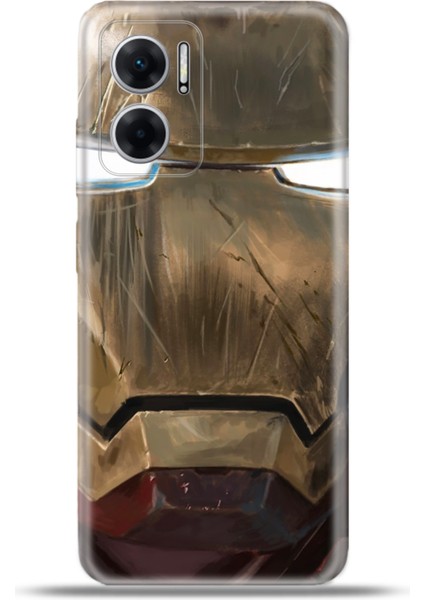 Xiaomi Redmi 10 5g Kılıf Esnek Silikon Kamera Koruma 4K Desenli Özel Tasarım - Iron Man Mix