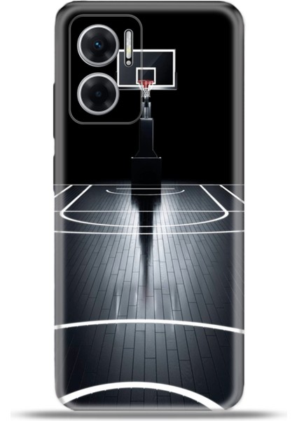 Xiaomi Redmi 10 5g Kılıf Esnek Silikon Kamera Koruma 4K Desenli Özel Tasarım - Basketball Saha