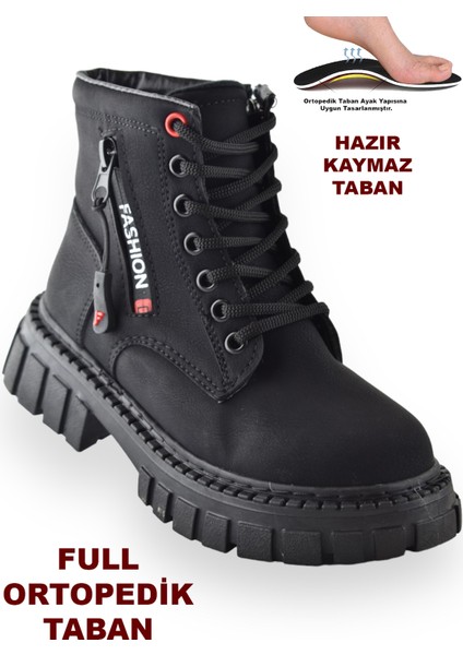 233 Günlük Bağcıklı Fermuarlı Kız Çocuk Bot Ayakkabı Postal Çizme fiyatları