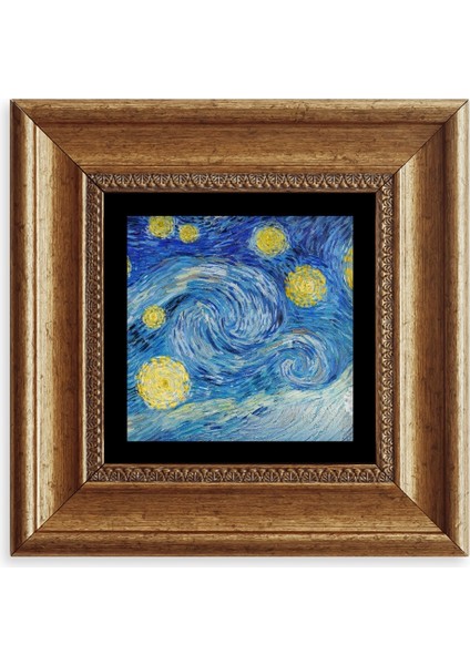 Van Gogh Çerçeveli Taş Tablo