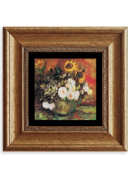 Van Gogh Çerçeveli Taş Tablo