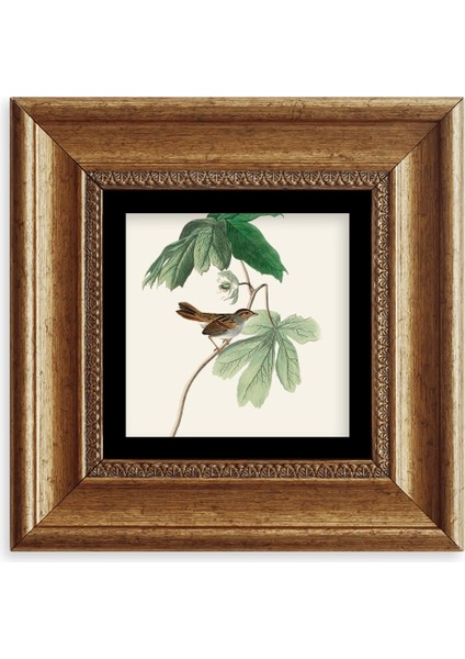 Yapraklar Çerçeveli Taş Tablo