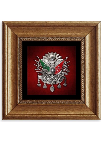 Osmanlı Tuğrası Çerçeveli Taş Tablo