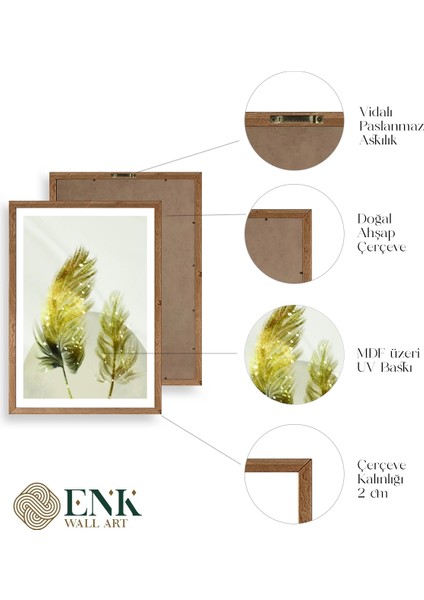 Manzara Üçlü Ahşap Çerçeveli Tablo fırsatları