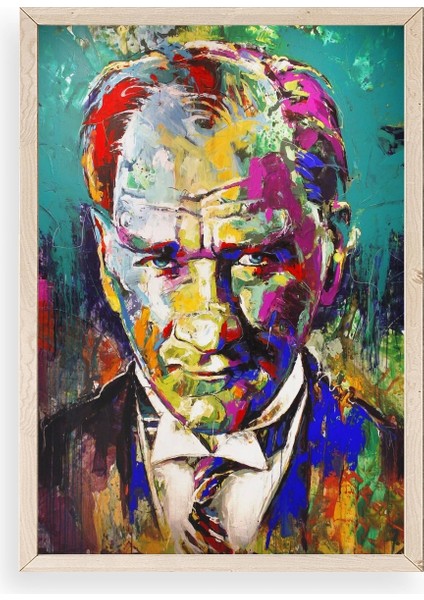 Atatürk Ahşap Çerçeveli Tablo