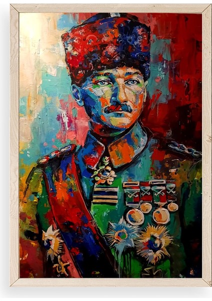 Atatürk Ahşap Çerçeveli Tablo