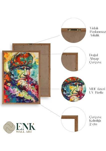 Atatürk Ahşap Çerçeveli Tablo fırsatları