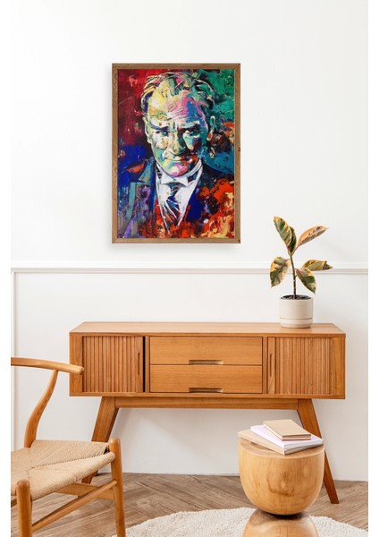 Atatürk Ahşap Çerçeveli Tablo modelleri