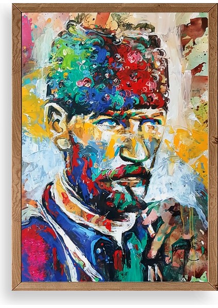 Atatürk Ahşap Çerçeveli Tablo