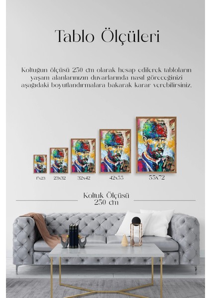 Atatürk Ahşap Çerçeveli Tablo indirimleri