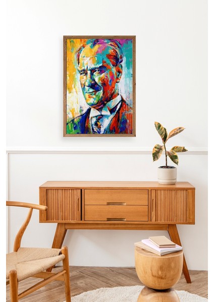 Atatürk Ahşap Çerçeveli Tablo modelleri