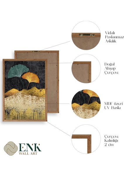 Manzara Üçlü Ahşap Çerçeveli Tablo fırsatları